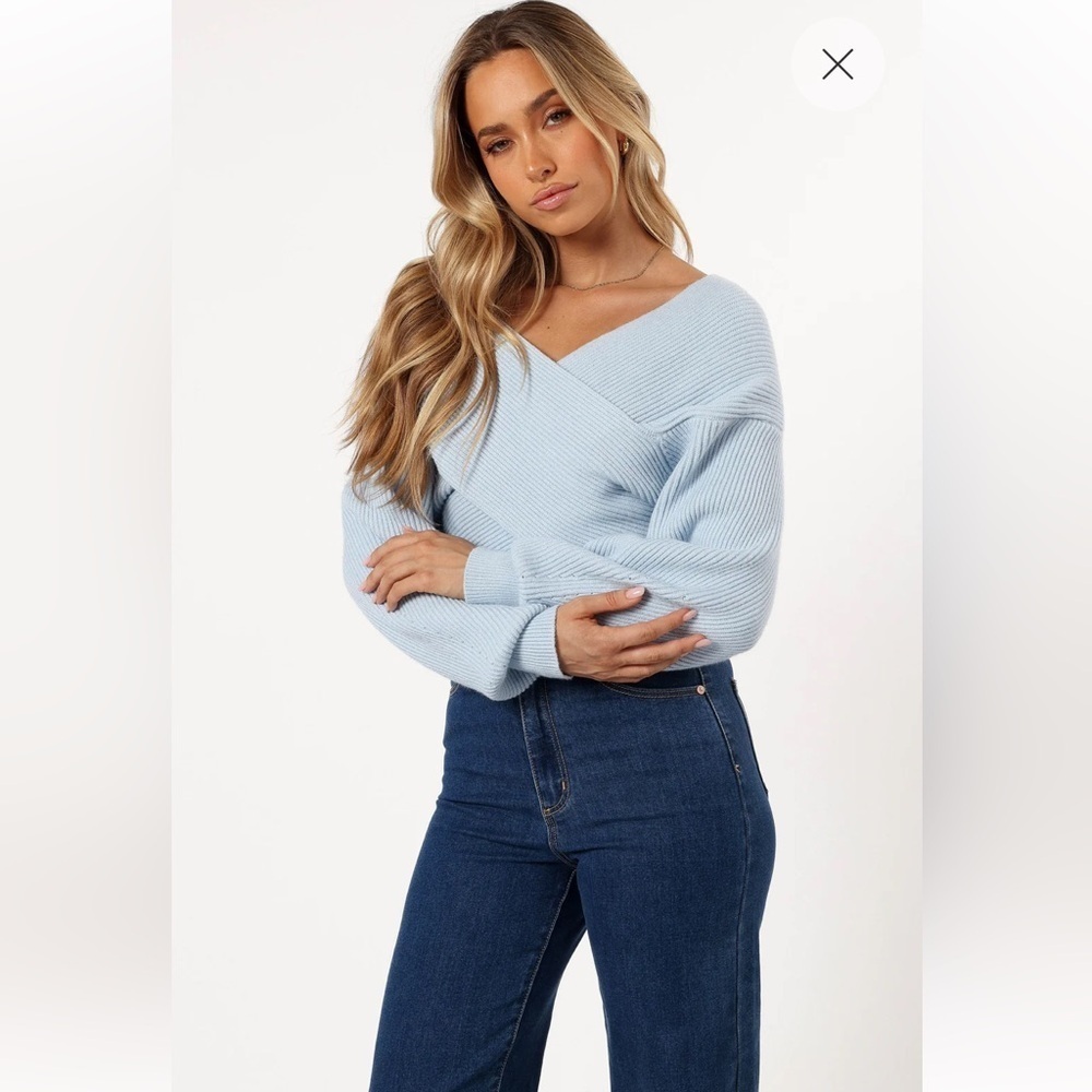 Petal and Pup Langton  Knit
Sweater Pale Blue Iff the Shoulder Size M/L - Picture 7 of 14